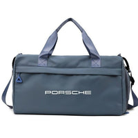 Porsche Signature Active Gym Bag – Wet-Dry Split Travel Duffel with Shoulder Strap