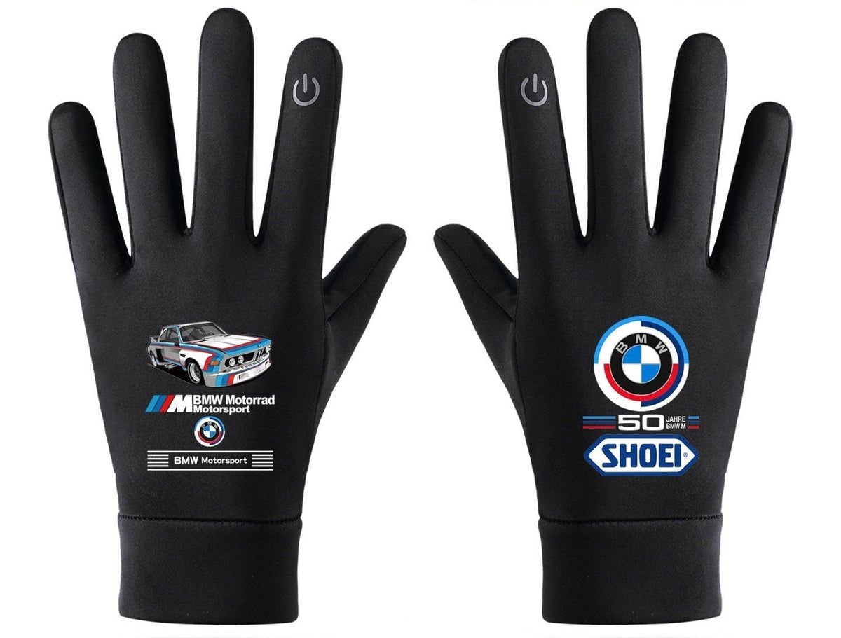 BMW M3 Group A racing design touchscreen winter gloves