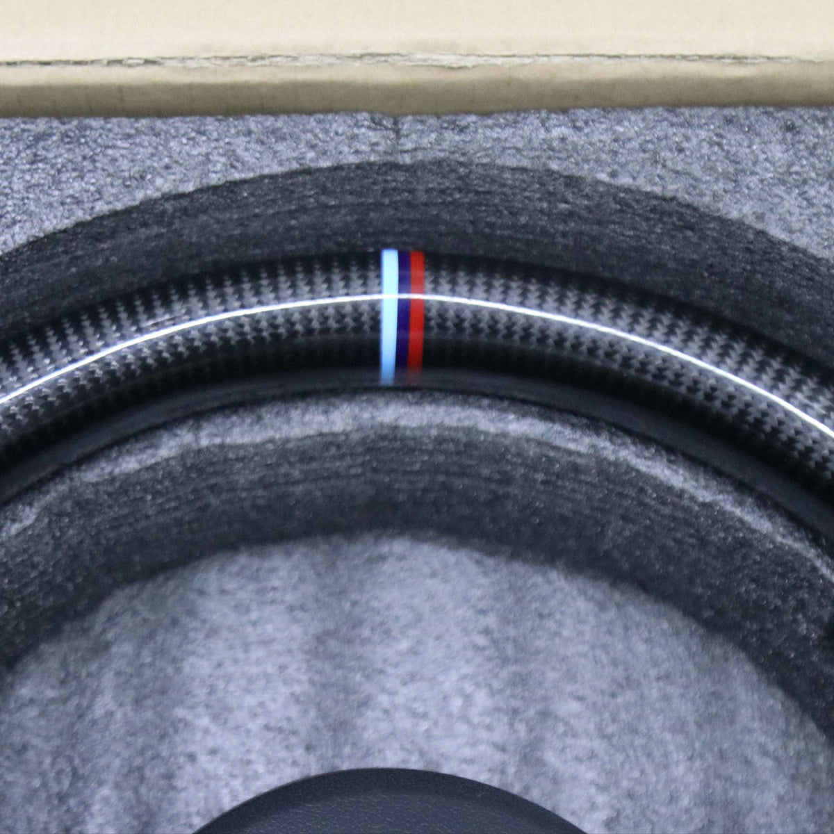 Alcantara with Carbon Fiber Steering Wheel for BMW F Series upper side