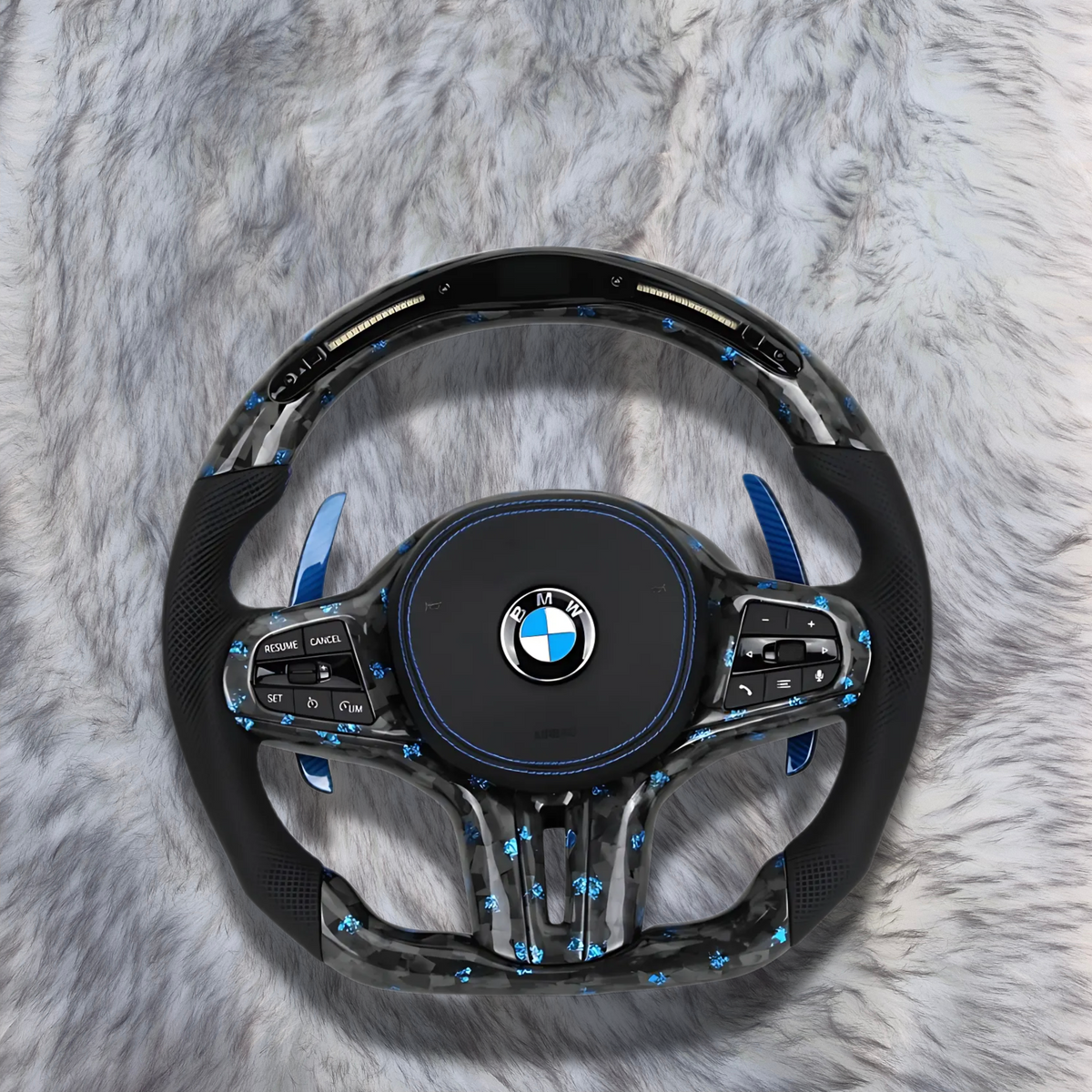 Forged Carbon Fiber with Led Customized Steering Wheel FOR BMW G series
