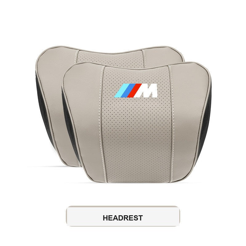 BMW M Sport ergonomisk nakkestøtte og lændestøttepude til bil (3-, 4-, 5-serie & X1-X7)