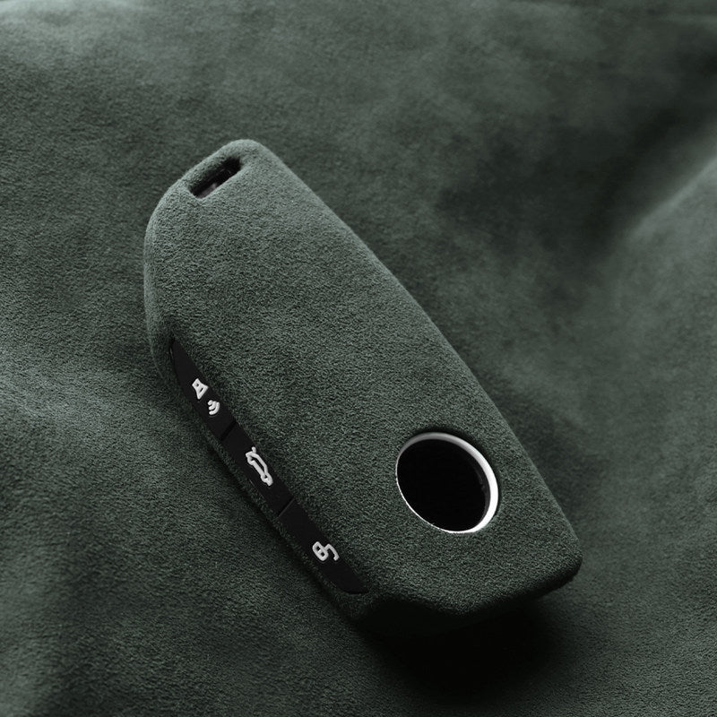 Premium Genuine Alcantara BMW Key Case – Italian Suede Cover for 7 Series, i5, X1, X3, X7 and XM