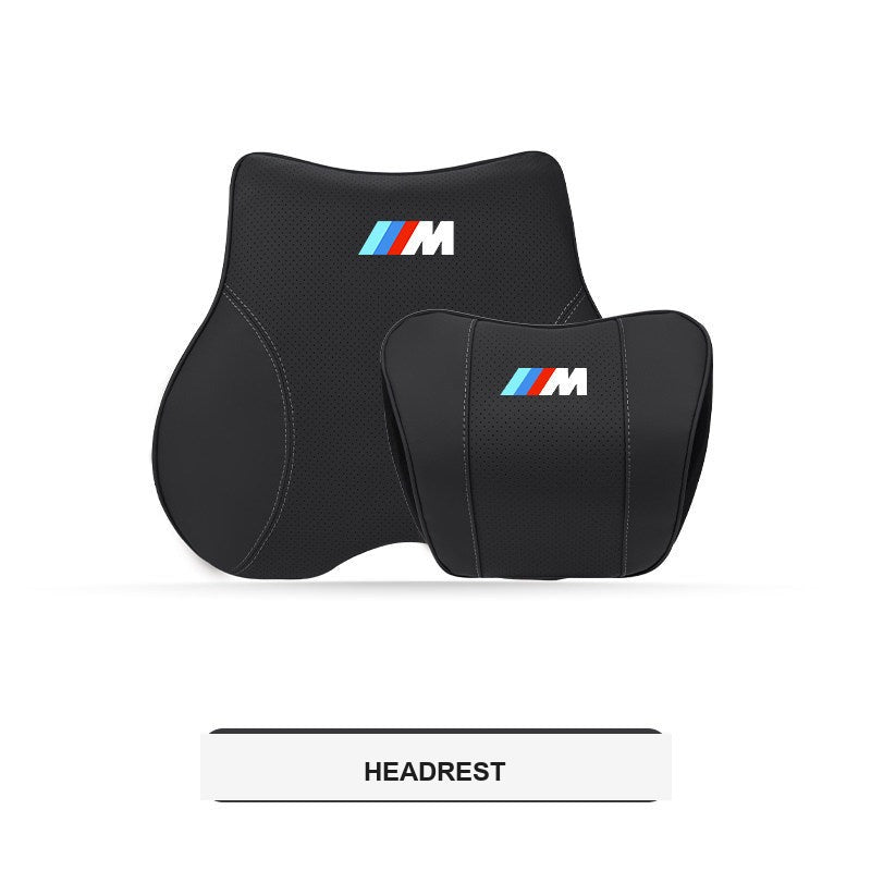 BMW M Sport ergonomisk nakkestøtte og lændestøttepude til bil (3-, 4-, 5-serie & X1-X7)