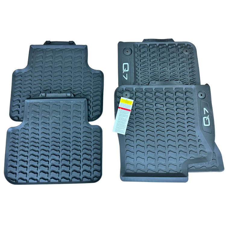 Audi Q7 all-weather TPE floor mats rows 1–2