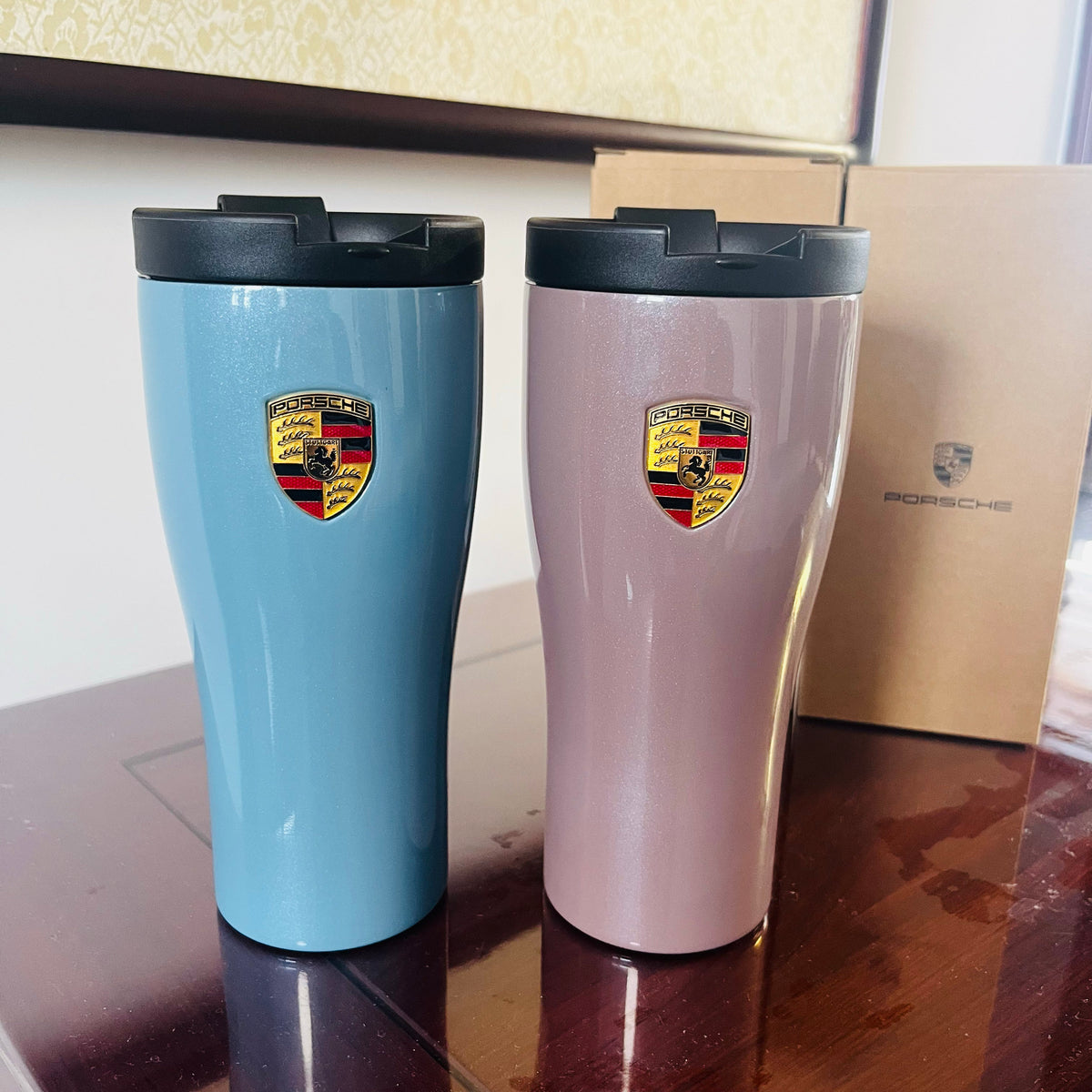 Porsche Insulated Travel Mug – Stainless Steel Hot & Cold Cup