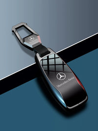 Mercedes-Benz Prism Edge Key Case – Crystal Gloss Shell with Signature Keychain