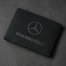 Mercedes-Benz Signature Suede License Cover – Embossed Star Bifold & Trifold Edition