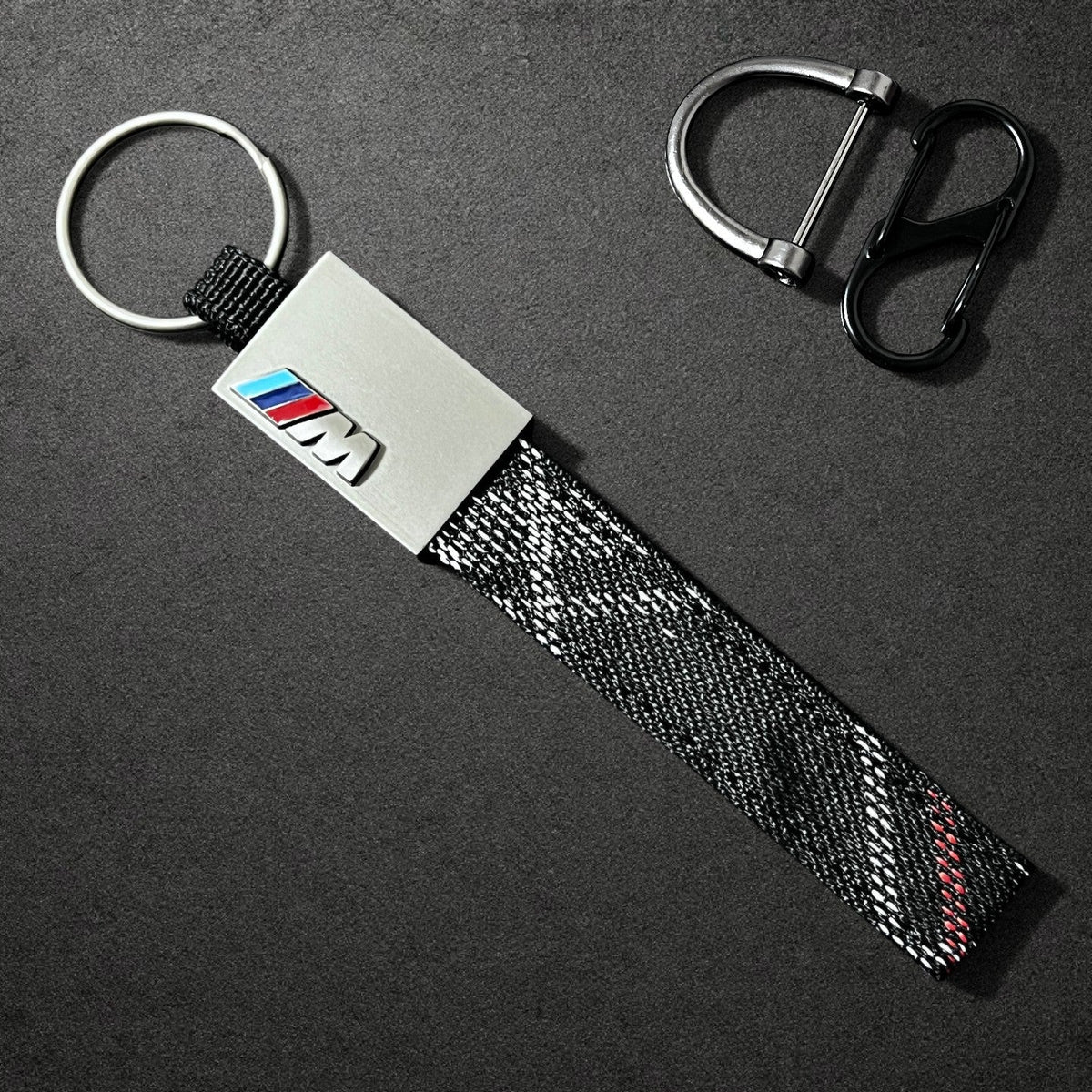 حزام مفتاح جلدي وحلقة سلسلة مفاتيح BMW M Performance