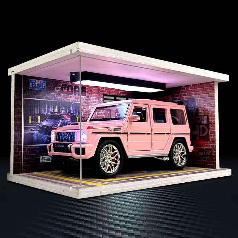 Sakura Pink 1:24 Mercedes-AMG G63 diecast model – LED Luxury Garage