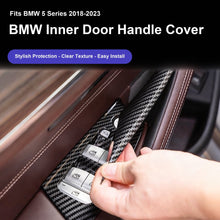 BMW 5-serie & X3/X4 dørhåndtagskapper - Kulfiber, læder & mat finish