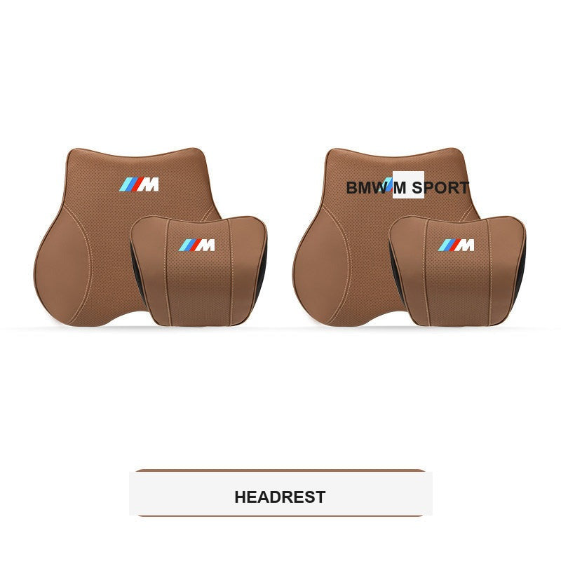 BMW M Sport ergonomisk nakkestøtte og lændestøttepude til bil (3-, 4-, 5-serie & X1-X7)