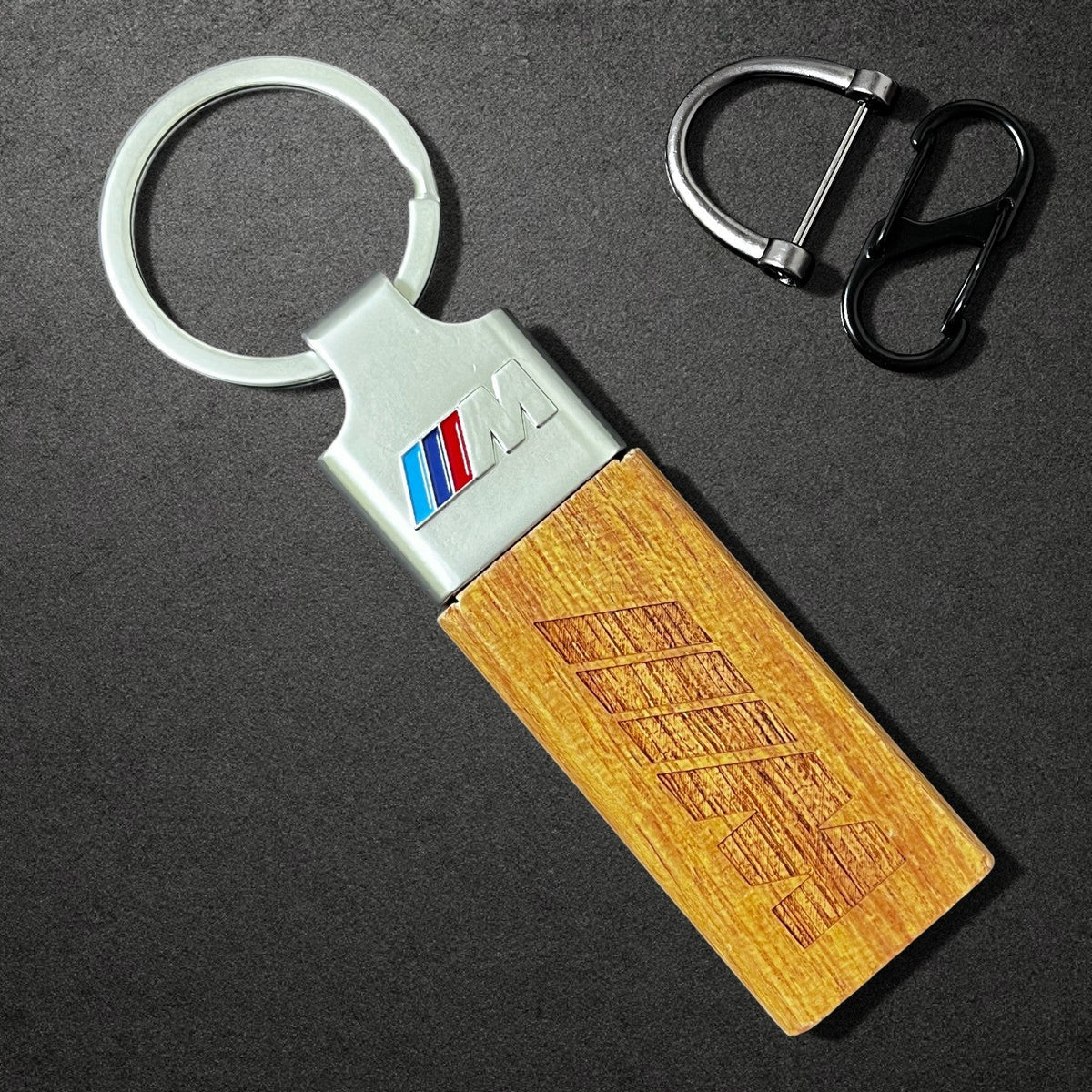حزام مفتاح جلدي وحلقة سلسلة مفاتيح BMW M Performance
