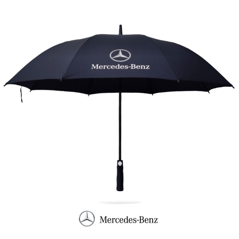 Paraguas Mercedes-Benz – Paraguas plegables automáticos antiviento y de mango largo con revestimiento anti-UV