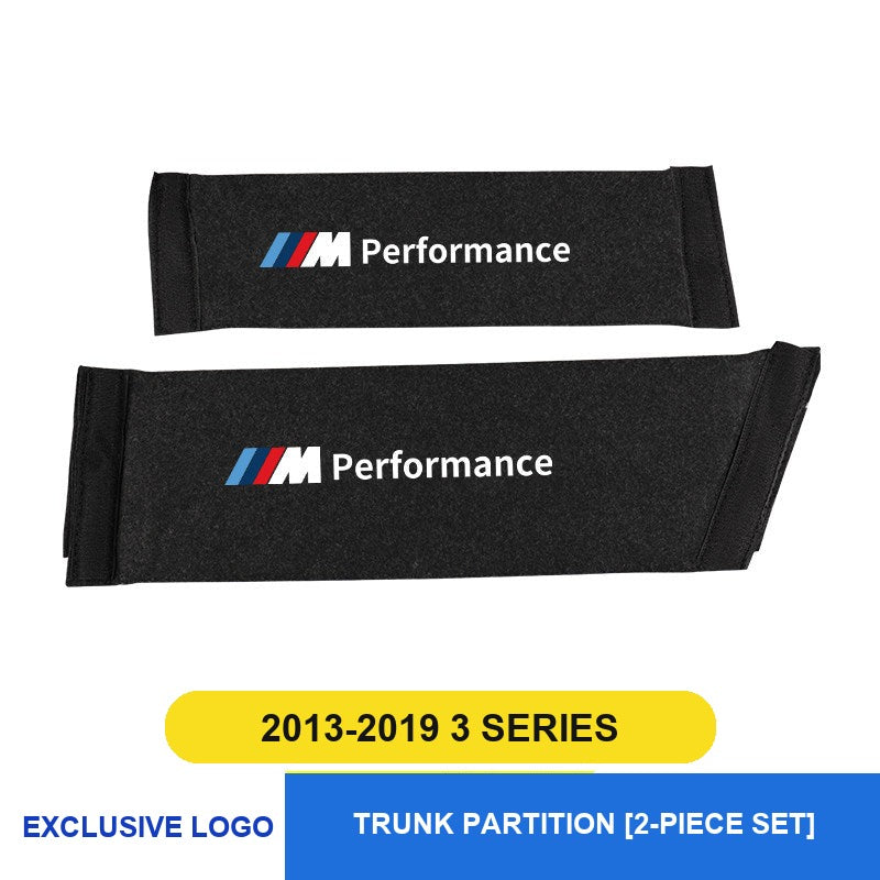 BMW trunk partition divider, fits 2013-2019 3 Series short wheelbase, 2-piece set
