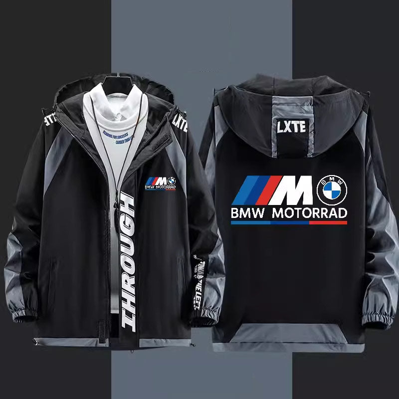 BMW M Power Windbreaker Jacket - Hooded, Customizable Graphics