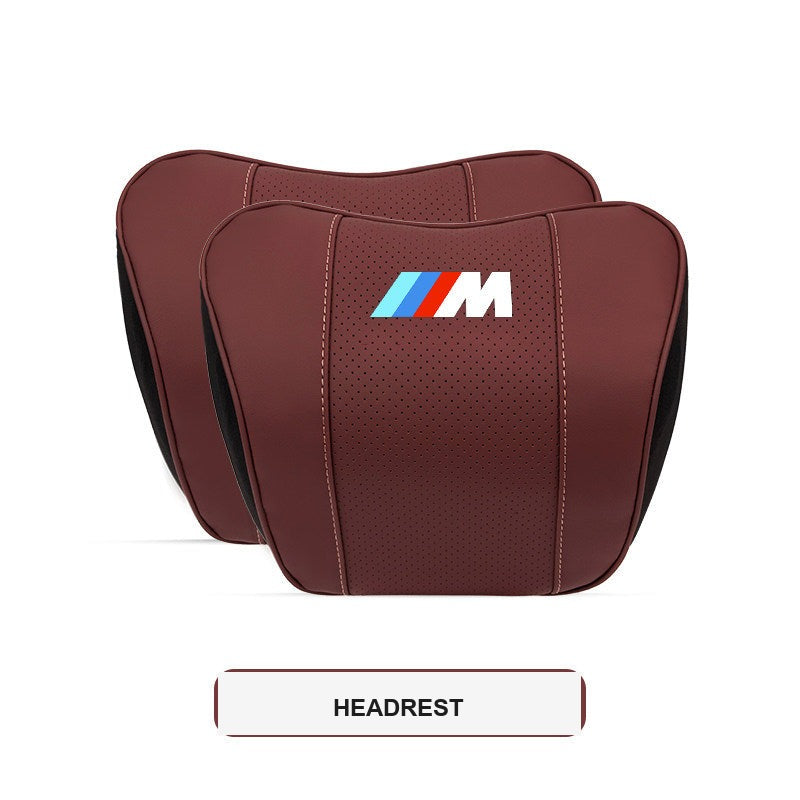 BMW M Sport ergonomisk nakkestøtte og lændestøttepude til bil (3-, 4-, 5-serie & X1-X7)