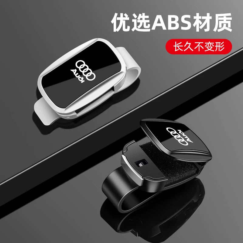 Audi car glasses clips for A3, A4L, A5L, A6L, A7L, Q2L, Q3, Q5L, Q6L, car sunglasses storage