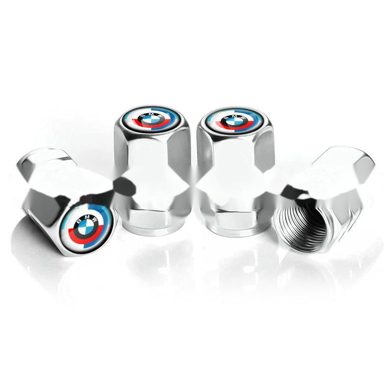 Racing Dynamics silver tire valve caps, set of four