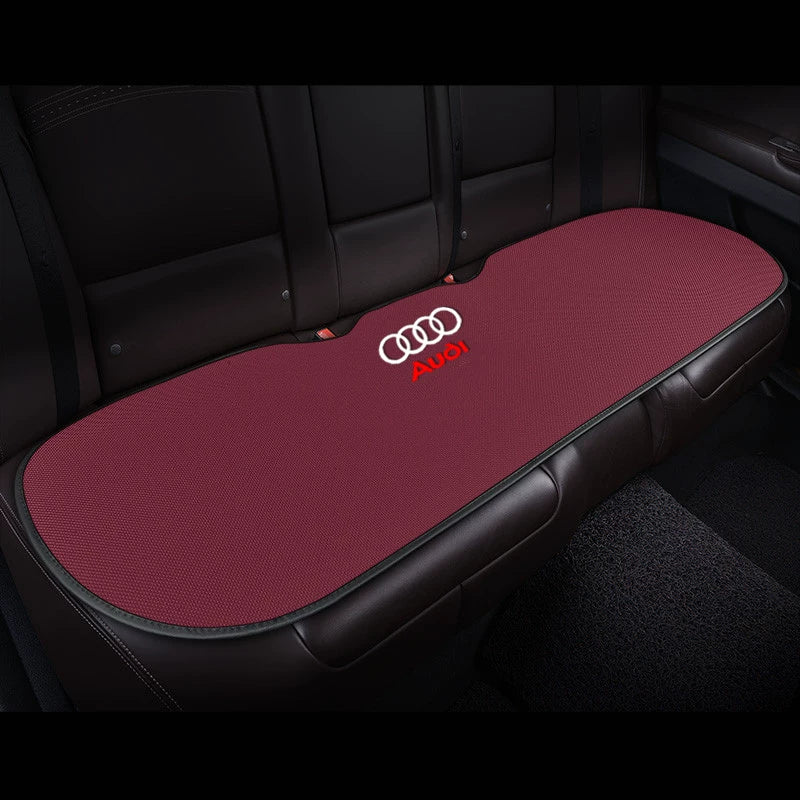 Audi breathable linen rear bench cushion in Wine Red