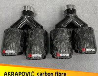 Puntas de escape cuádruples BMW – Tubos de acero inoxidable forjado y fibra de carbono