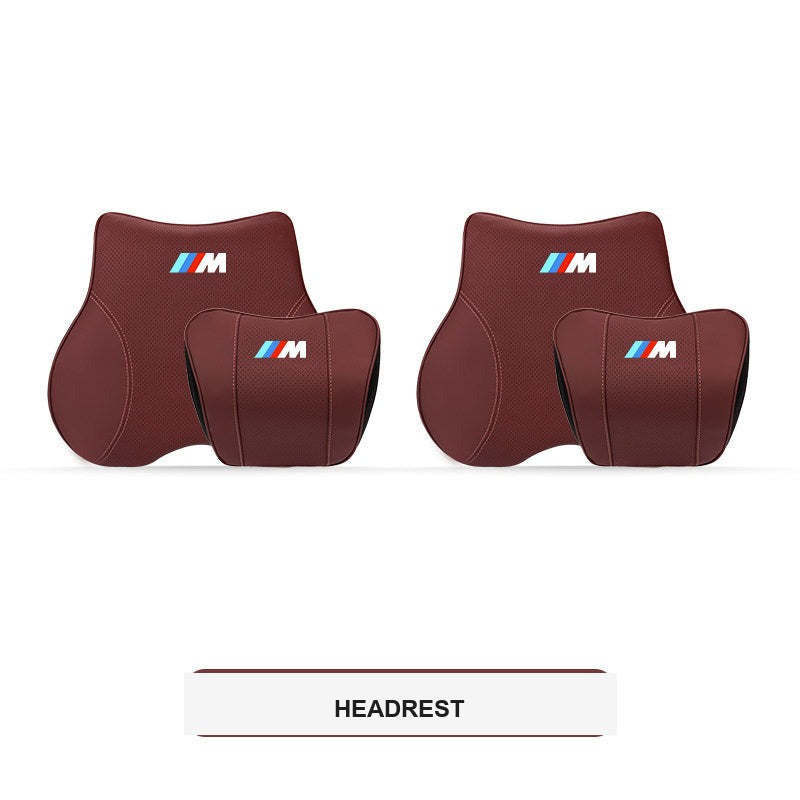 BMW M Sport ergonomisk nakkestøtte og lændestøttepude til bil (3-, 4-, 5-serie & X1-X7)