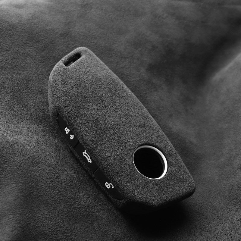 Premium Genuine Alcantara BMW Key Case – Italian Suede Cover for 7 Series, i5, X1, X3, X7 and XM