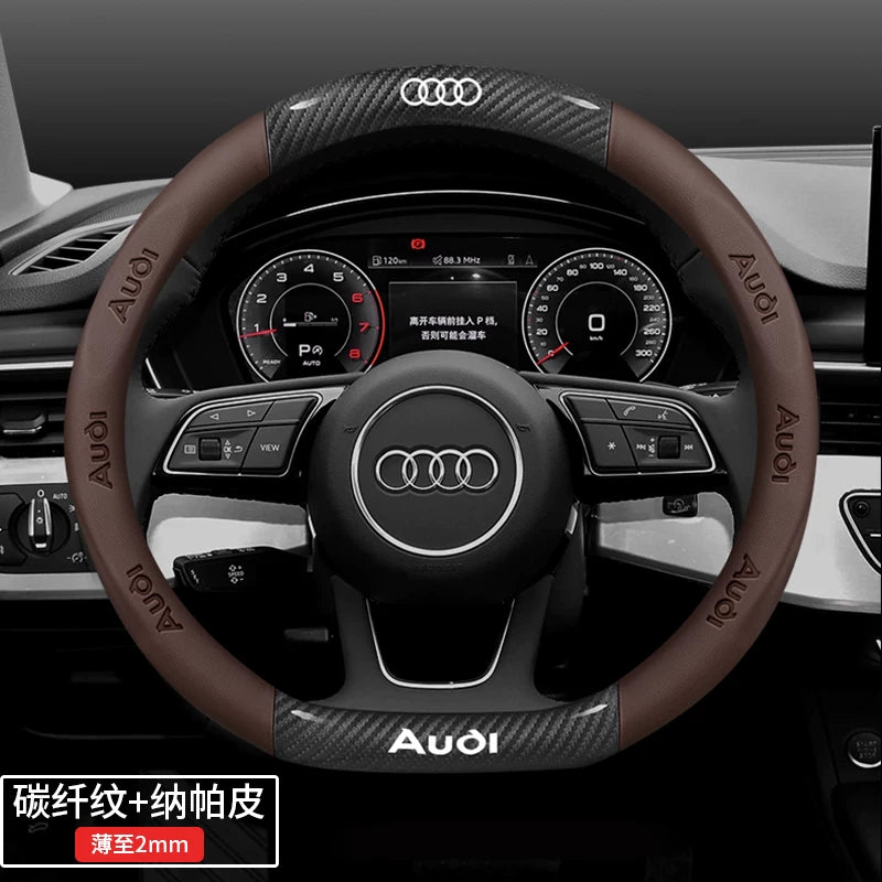 Audi steering wheel covers for A4L, A6L, A3, Q2L, Q3, Q5L, Q7, A5L, and A7 are dedicated ultra-thin car handlebars