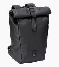 Porsche 911 Signature Roll-Top Backpack – Urban Grand Touring Edition in Matte Black