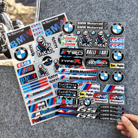 BMW Motorrad mærkat- og emblemsæt - Reflekterende, metal- og broderede stilarter