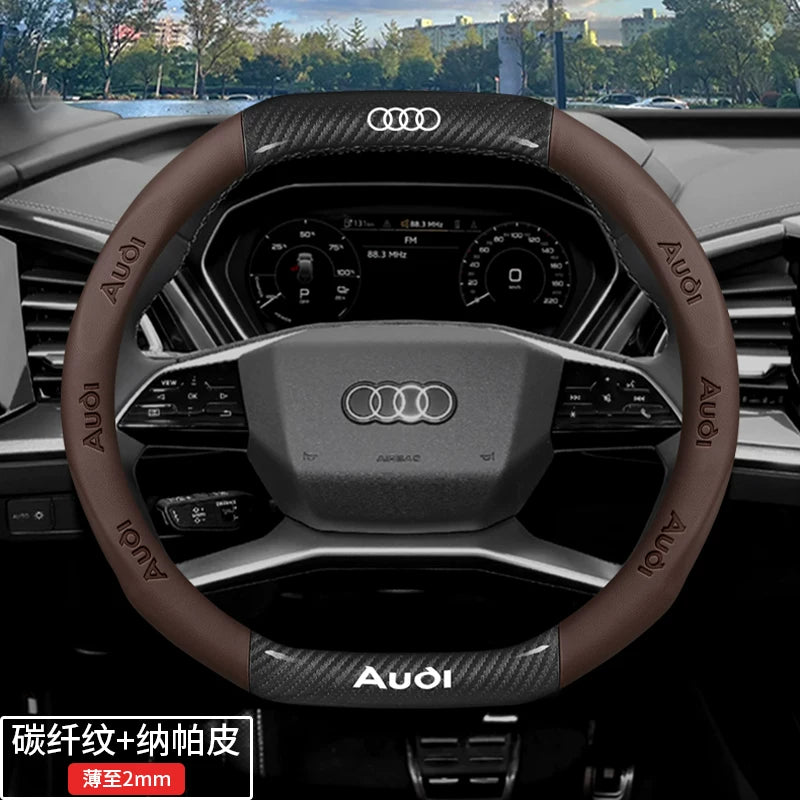 Audi steering wheel covers for A4L, A6L, A3, Q2L, Q3, Q5L, Q7, A5L, and A7 are dedicated ultra-thin car handlebars