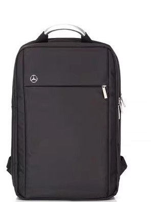 Mercedes-Benz executive laptop backpack in black with aluminium carry handle