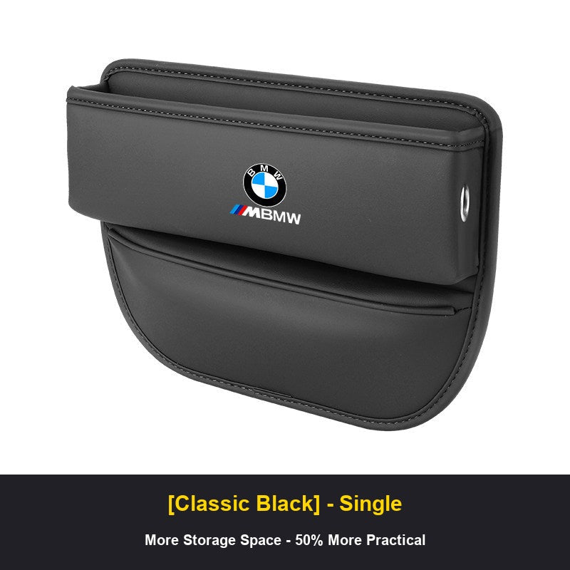 BMW seat gap organizer Classic Black single