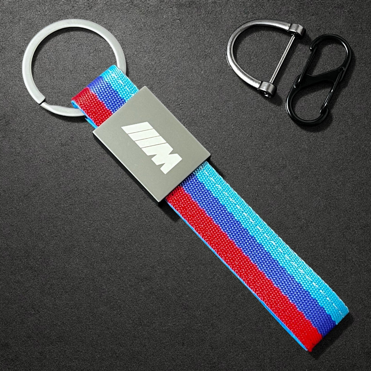 حزام مفتاح جلدي وحلقة سلسلة مفاتيح BMW M Performance