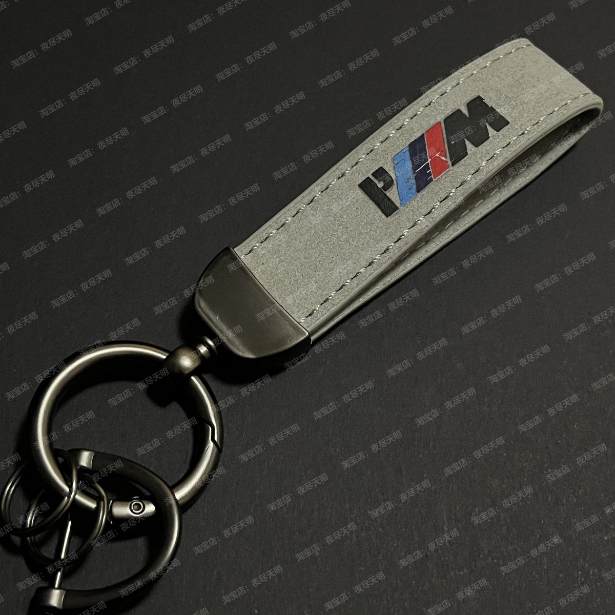 حزام مفتاح جلدي وحلقة سلسلة مفاتيح BMW M Performance