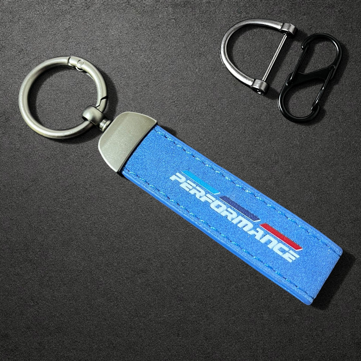 حزام مفتاح جلدي وحلقة سلسلة مفاتيح BMW M Performance