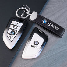 Funda para llave inteligente BMW – Degradado negro y blanco, forma D/F
