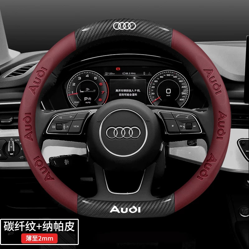 Audi steering wheel covers for A4L, A6L, A3, Q2L, Q3, Q5L, Q7, A5L, and A7 are dedicated ultra-thin car handlebars