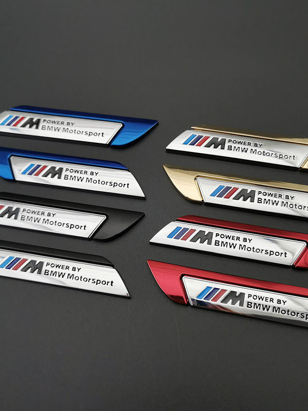 BMW M Power Fender Side Badges – Pair Set