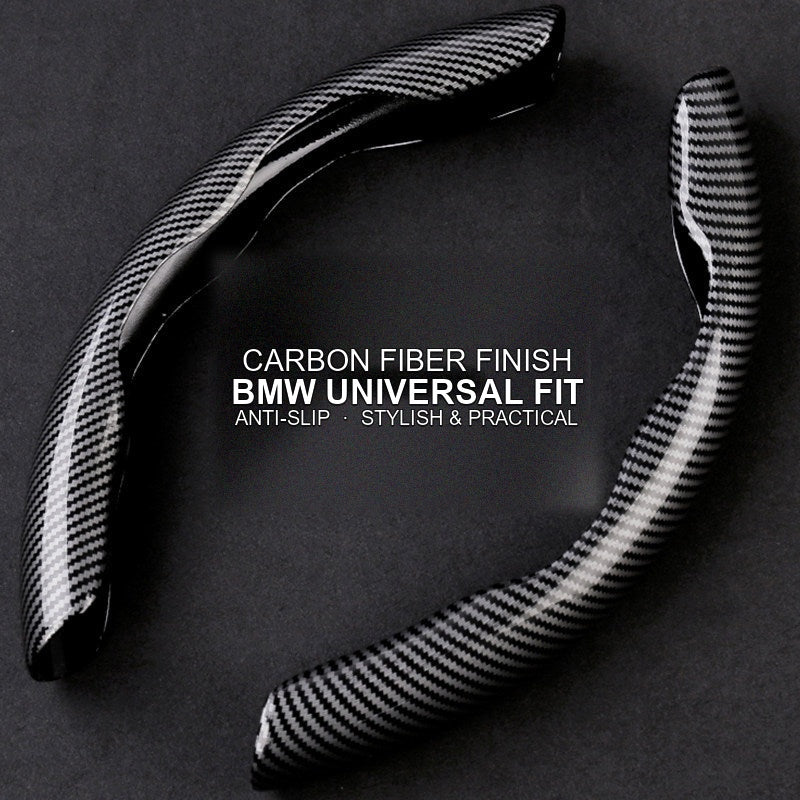 BMW carbon fiber steering wheel cover trim, universal fit