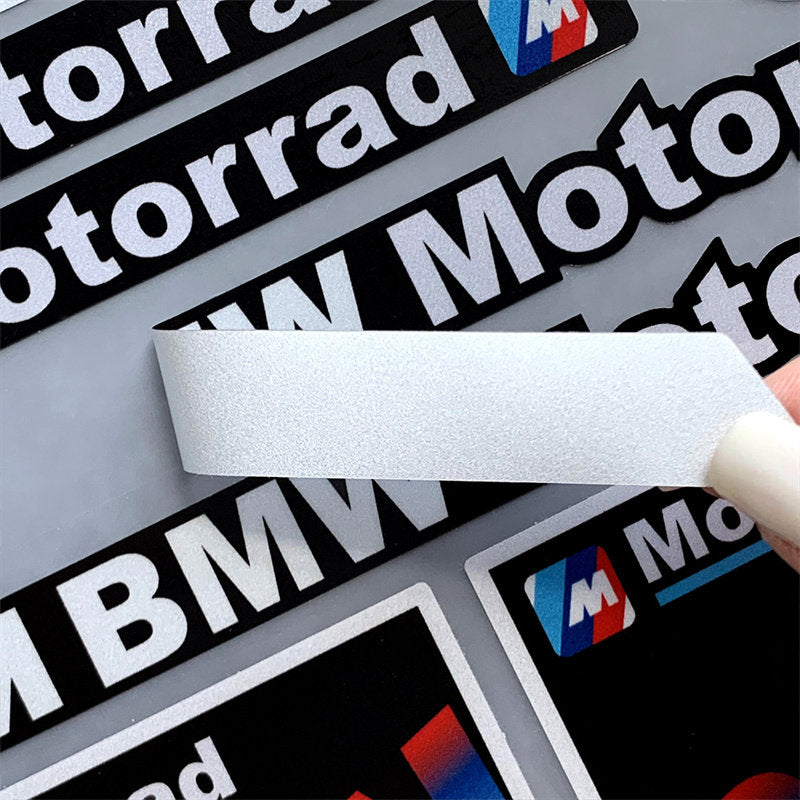 BMW Motorrad Decal & Emblem Sticker Set - Reflective, Metal & Embroidered Styles