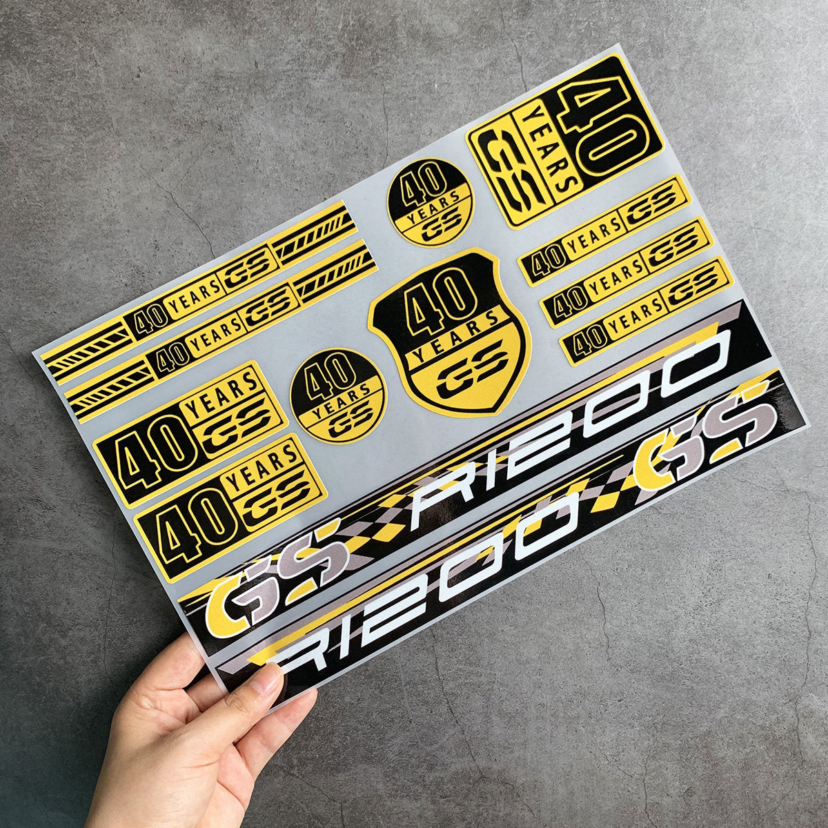 BMW Motorrad Decal & Emblem Sticker Set - Reflective, Metal & Embroidered Styles