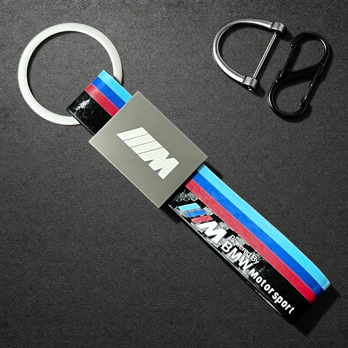 حزام مفتاح جلدي وحلقة سلسلة مفاتيح BMW M Performance