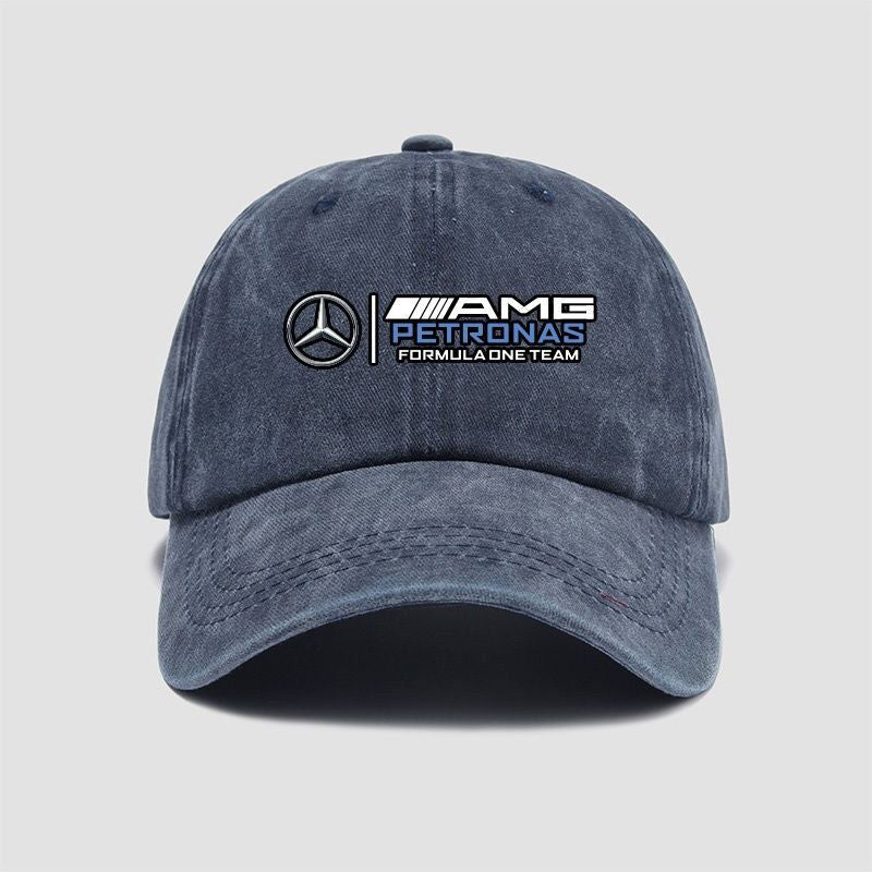 Mercedes-AMG Formula One Team vintage washed baseball cap in Navy