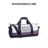 Porsche Martini Racing Safari Duffel – Iconic Striped Sport Bag with Detachable Strap