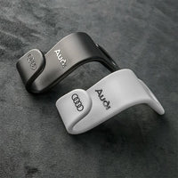 Audi Four Rings Elite Headrest Hooks – Sculpted Seat Back Hangers with Metallic Emblem