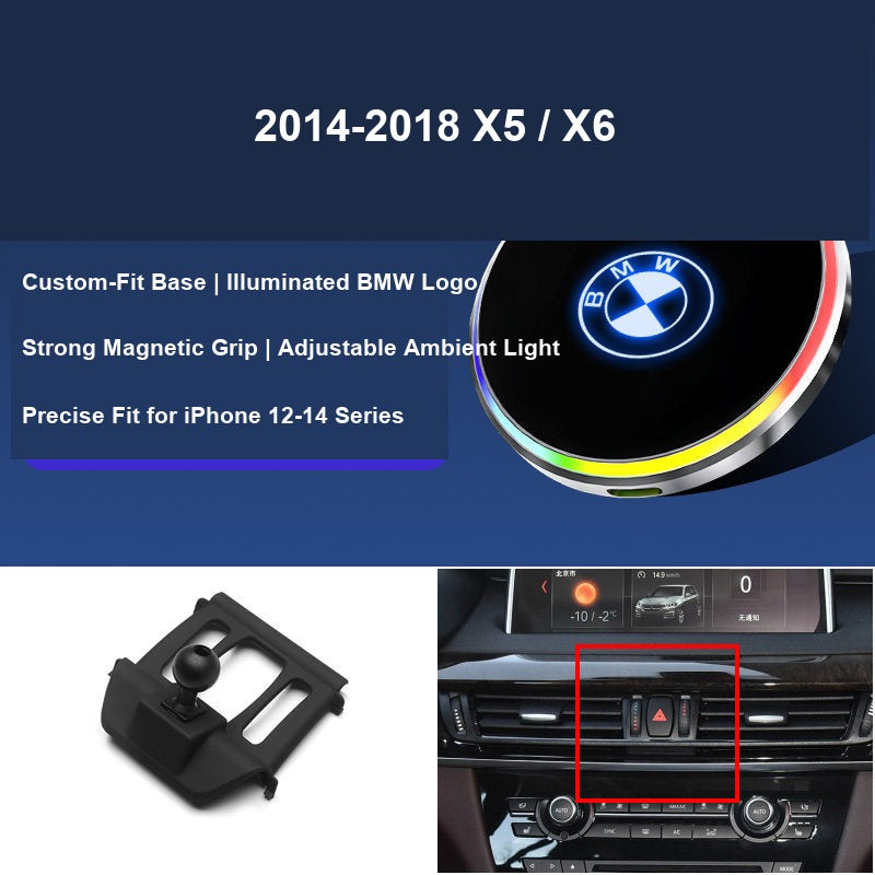 BMW magnetic phone mount 2014-2018 X5 X6 fitment
