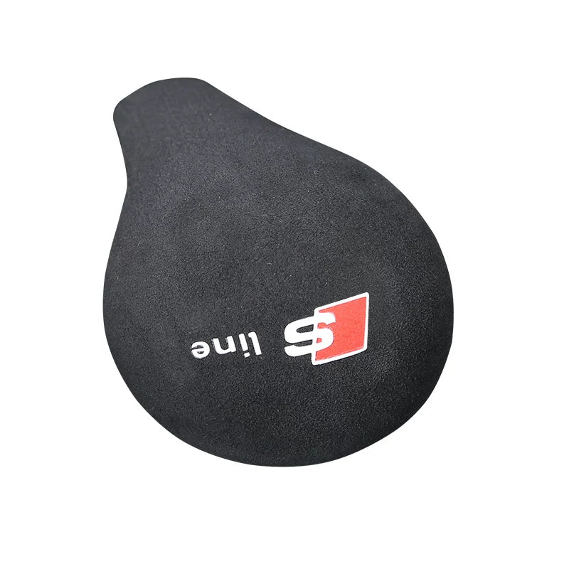 Audi S line Prestige Suede Shift Knob Cover – Soft-Touch Microfiber, Self-Adhesive Fit