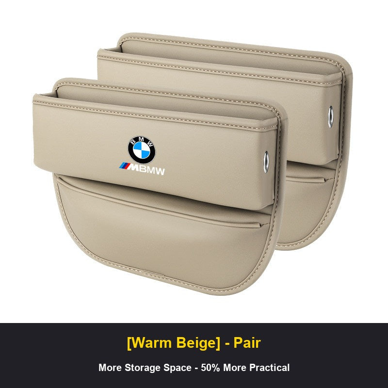BMW seat gap organizer Warm Beige pair
