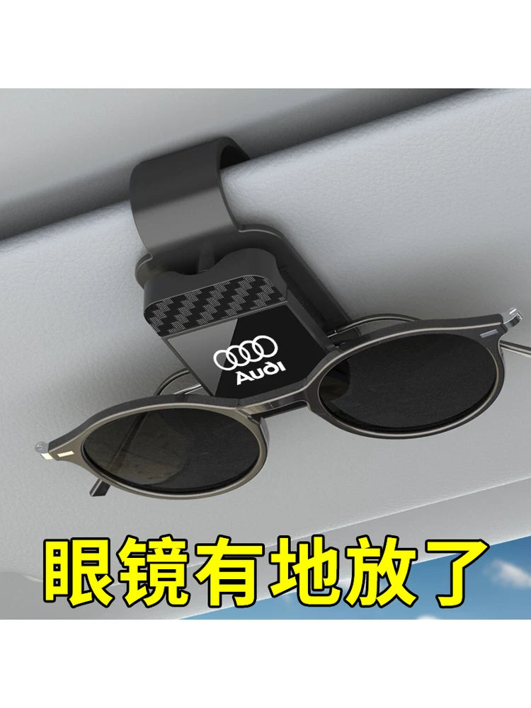 Suitable for Audi A3, A4L, A5, A6L, A7L, Q3, Q5, Q6L, car eyeglass clips, sunglasses clips, storage clips