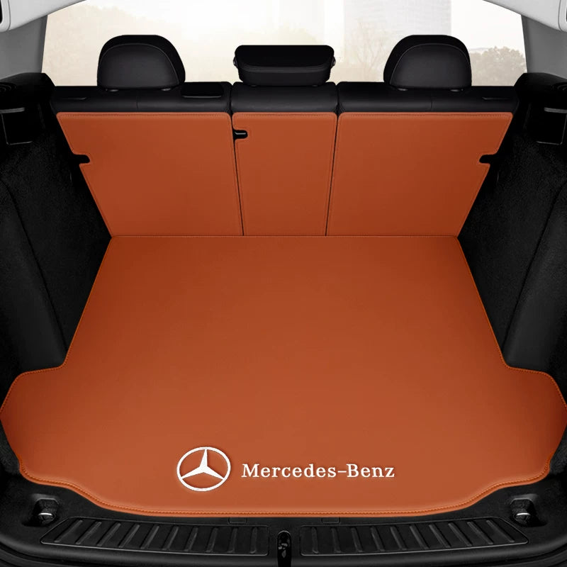 Mercedes-Benz Signature Trunk Liner – Cognac Brown Half Surround Set